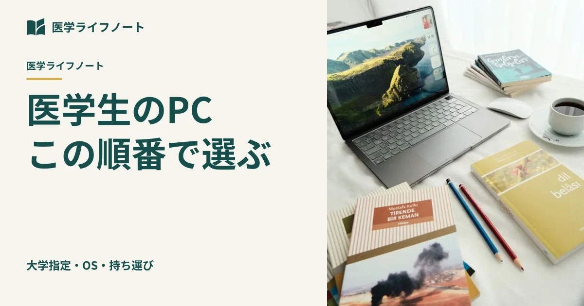 【医学生のノートPCは何を買う?】大学指定・WindowsとMacの違いから後悔しない「16GB・512GB」の選び方まで徹底解説